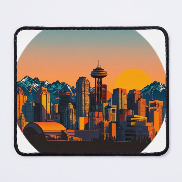 Item preview, Golden Hour Calgary AB Canada Skyline Horizon designed and sold by ImaginePrintsHQ.