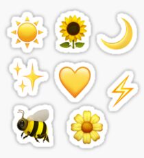 yellow emoji sticker pack Sticker