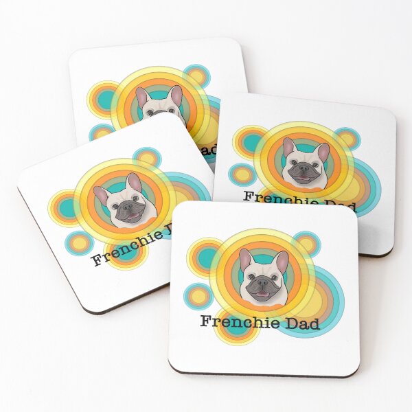 Item preview, Frenchie Dad retro colorful design designed and sold by SHSDesigns.