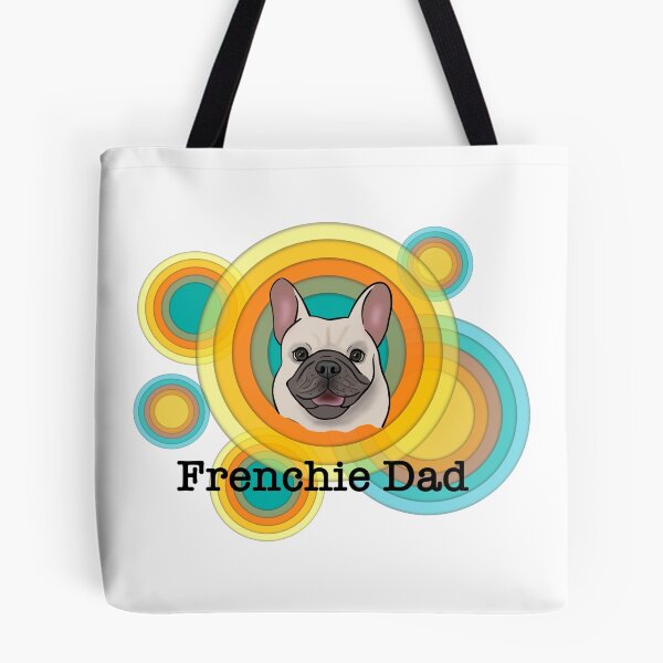 Item preview, Frenchie Dad retro colorful design designed and sold by SHSDesigns.