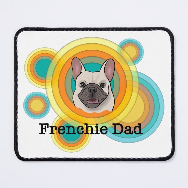 Item preview, Frenchie Dad retro colorful design designed and sold by SHSDesigns.