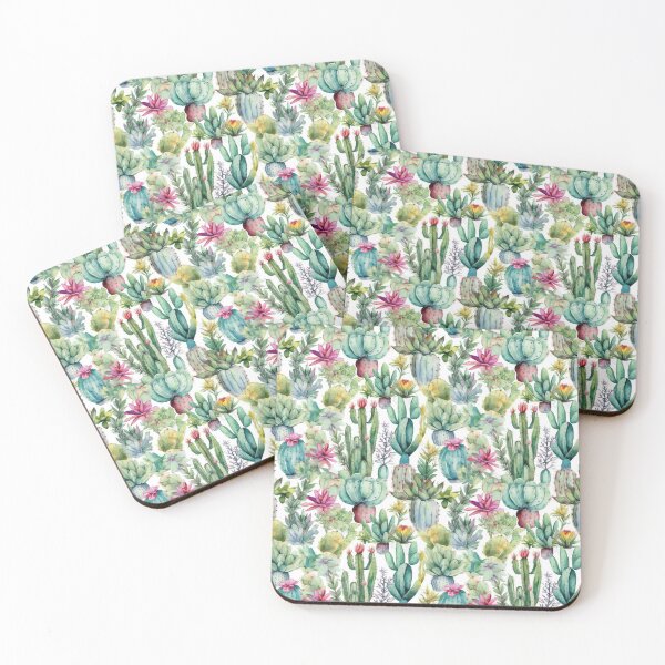 Item preview, Bright Watercolor Cacti designed and sold by WonderMining.