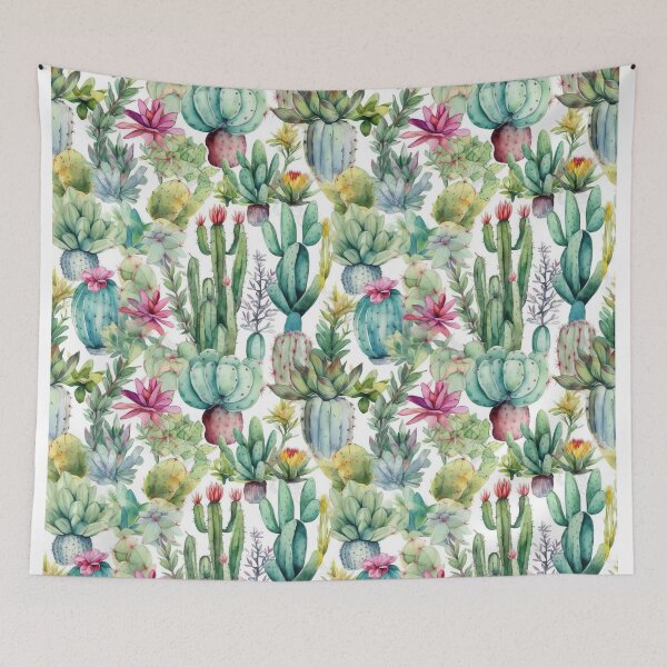Item preview, Bright Watercolor Cacti designed and sold by WonderMining.