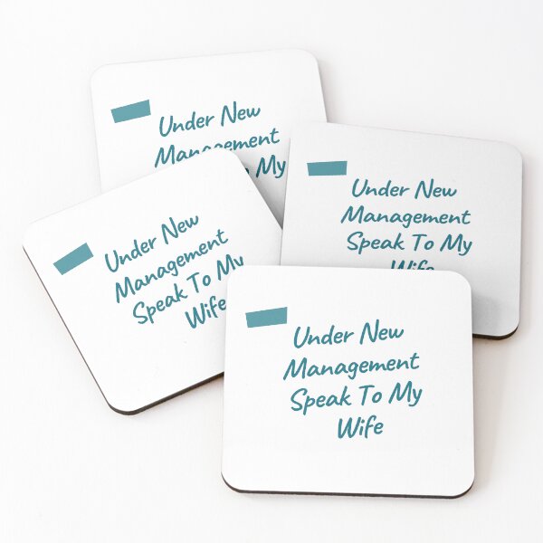 Item preview, Under New Management Speak To My Wife designed and sold by JL-TEESHOP.