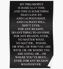 My Philosophy Poster
