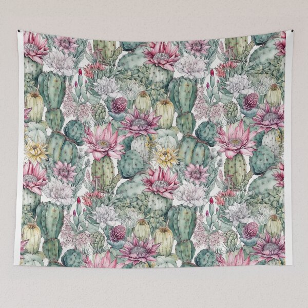 Item preview, Pink Flowering Cactus designed and sold by WonderMining.