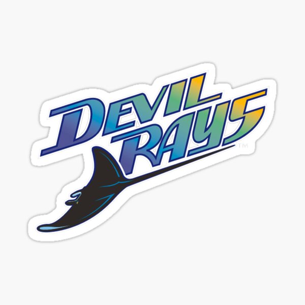 Tampa Bay Devil Rays Throwback Logo Vinyl Decal / Sticker 5 Sizes