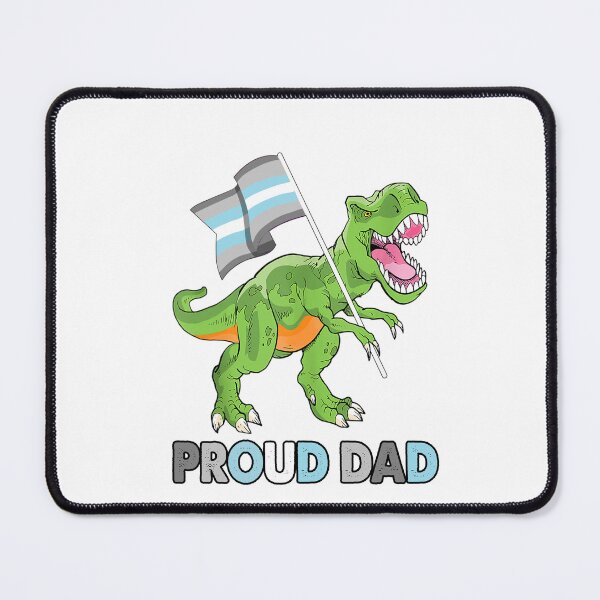 Item preview, Proud Dad Funny T Rex Demiboy Pride Flag Gay Lesbian LGBT Pride designed and sold by TrendySisters.