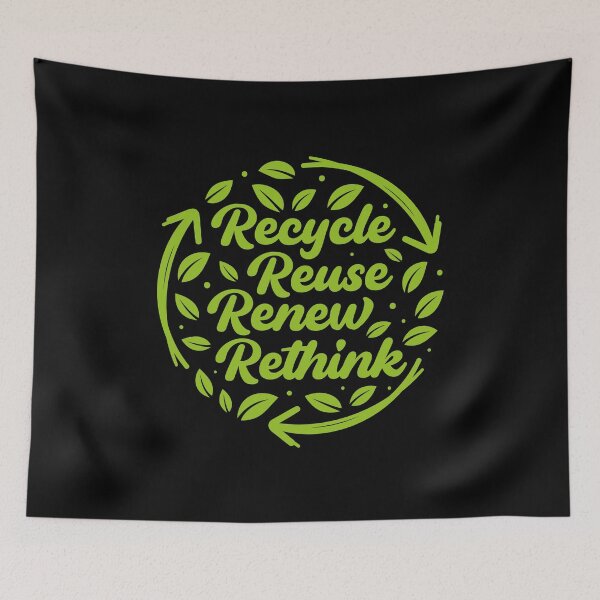 Item preview, Recycle Reuse Renew Rethink designed and sold by artbysugu.