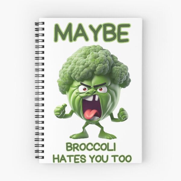 Item preview, Maybe broccoli hates you too designed and sold by NerdySherds.