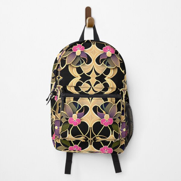 Item preview, Black and Gold Floral Gatsby Art Deco Inspired Patterns designed and sold by Tamas Das.