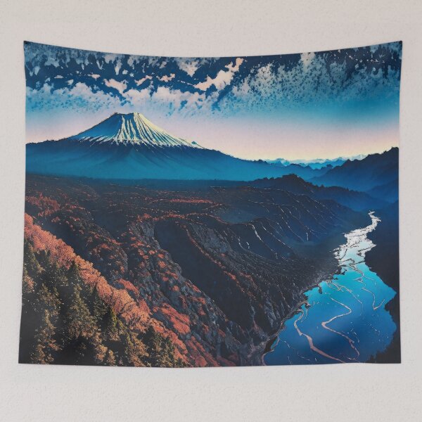 Item preview, Dreaming of the Holy Mountain - Nature Landscape designed and sold by Kijiermono.