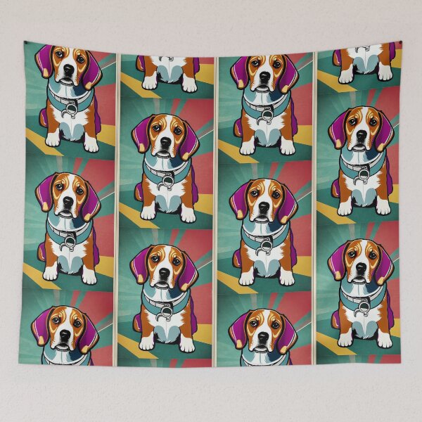Item preview, Beagle Style Master Dog Art designed and sold by ElegantCat.