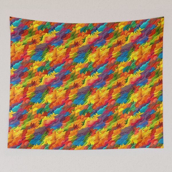 Item preview, Colorful Waves: Vibrant Impasto Abstract Design designed and sold by Prozeum.