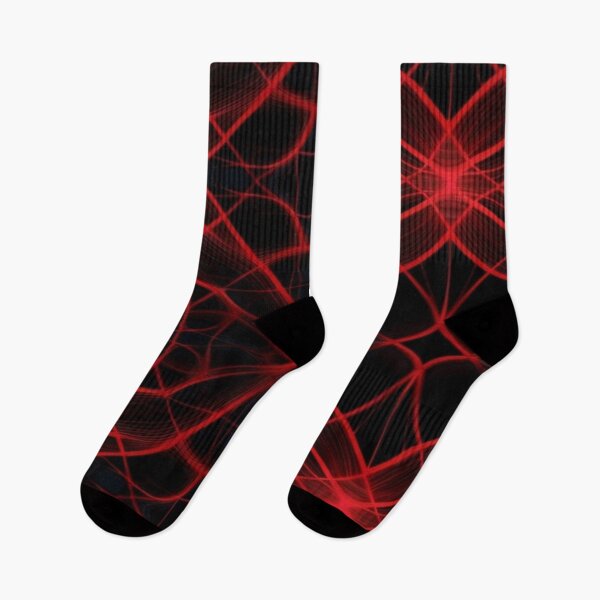 Item preview, Wings and Web Spiralution Neon Red on Black designed and sold by Spiralution.