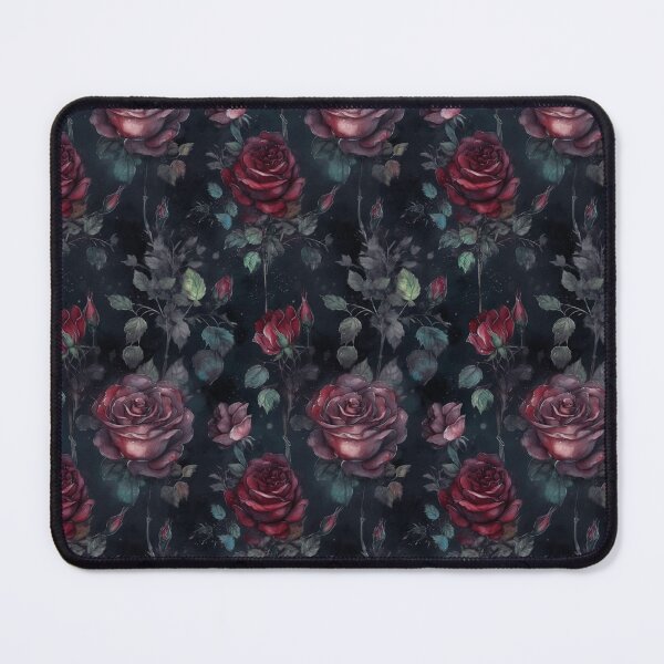 Item preview, Dark Noir, Gothic, Red Rose Pattern designed and sold by Goldenliving168.