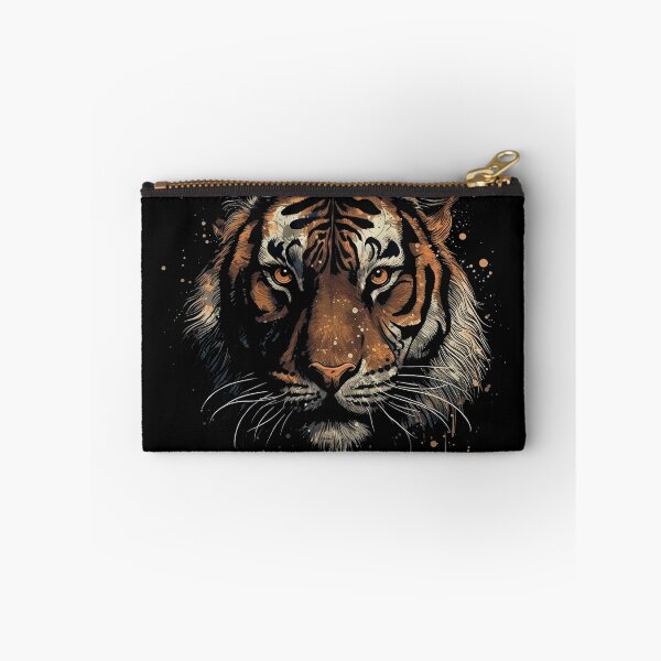 Item preview, Intimidation in Darkness: Realistic Tiger Portrait designed and sold by Designs-By-Geli.
