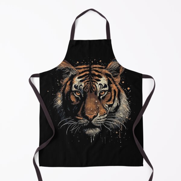 Item preview, Intimidation in Darkness: Realistic Tiger Portrait designed and sold by Designs-By-Geli.