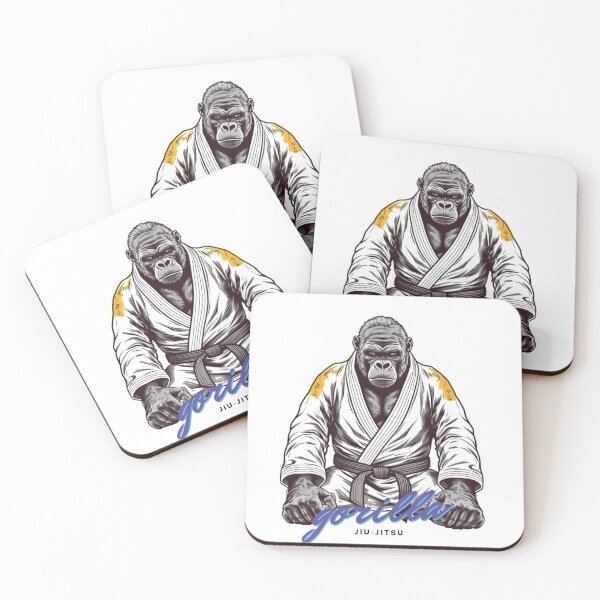 Item preview, Animals of Jiu-Jitsu - Gorilla - BJJ (White Background) designed and sold by CreativeMindGPT.