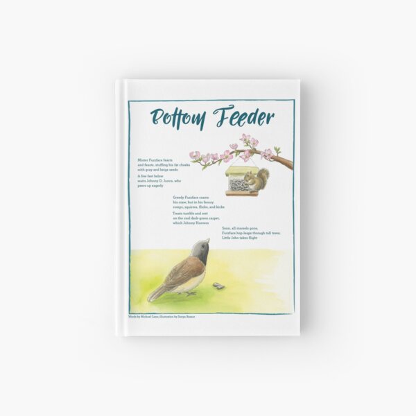 Item preview, Bottom Feeder (Dark-Eyed Junco Illustrated Poem) designed and sold by WINGSofWONDER.