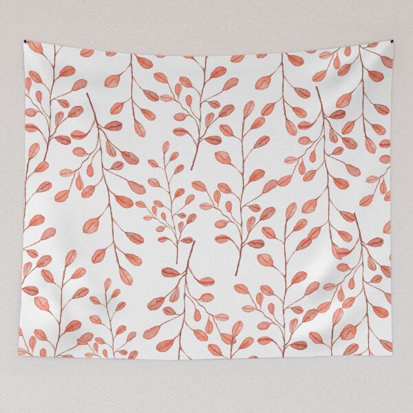Item preview, Orange Leaves Pattern designed and sold by KatsCarnations.