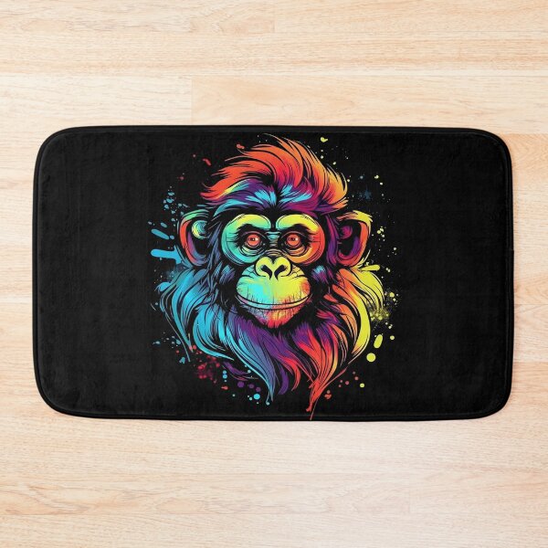 Item preview, Mischievous Monkey: A Cartoonish Delight in Bright Colors designed and sold by Designs-By-Geli.