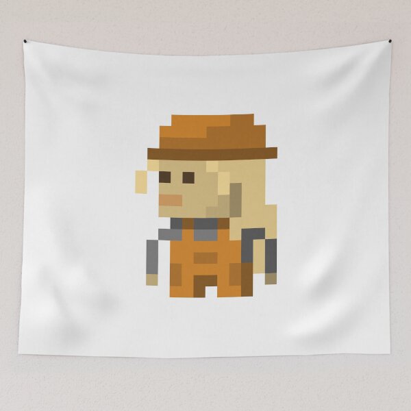 Item preview, Pixel Art dama constructora | Ilustraciones del trabajador de la construcción designed and sold by anycolorart.