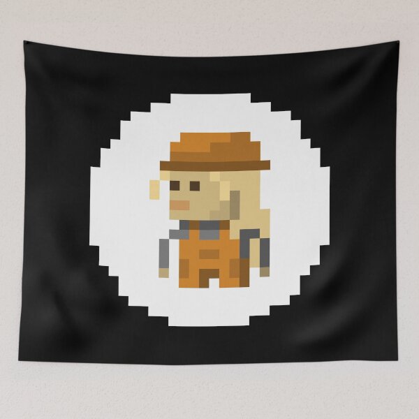 Item preview, Pixel Art dama constructora | Ilustraciones del trabajador de la construcción designed and sold by anycolorart.