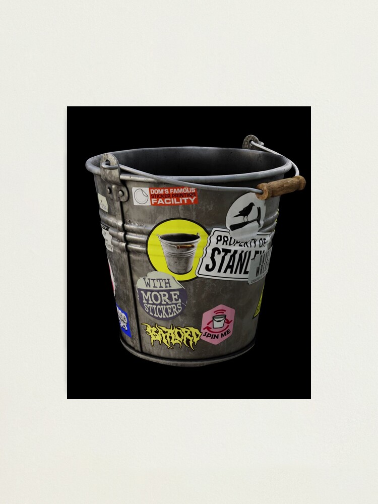 Reassurance Bucket - Property of Stanley Sticker for Sale by Essoterika