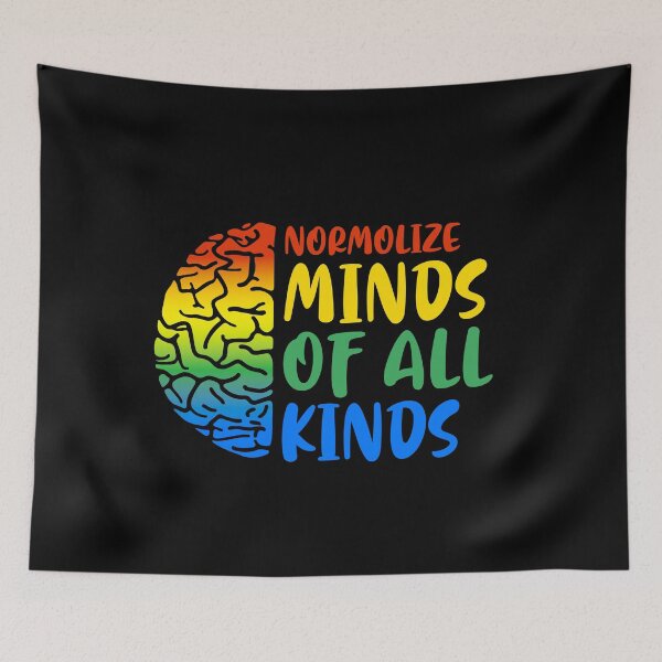 Item preview, Normalize Minds of All Kinds Autism Awereness Neurodiversity designed and sold by Dolphin Graphic.