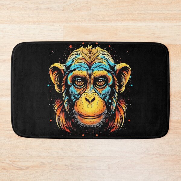 Item preview, Cheeky Chimp: A Playful Monkey in Bright and Colorful Cartoon Style designed and sold by Designs-By-Geli.