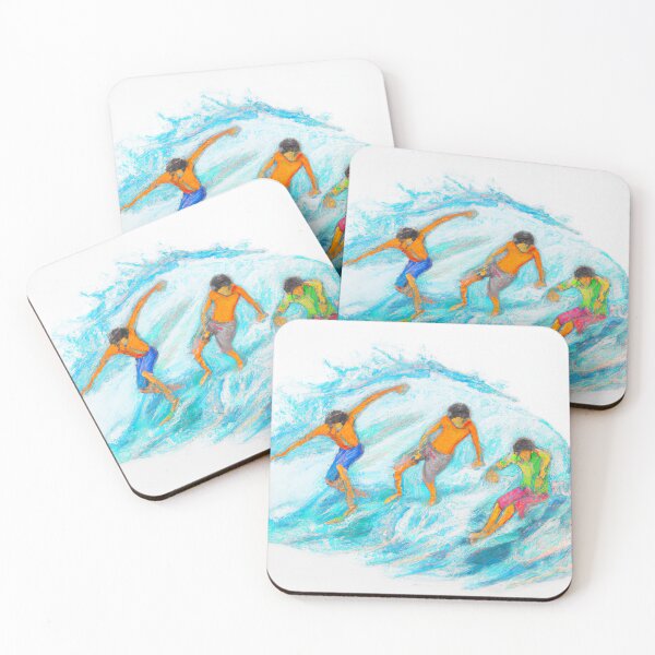 Item preview, Surfing fun with mates - Digital Wall Art  designed and sold by Designs by Arbs.
