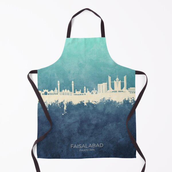 Item preview, Faisalabad Pakistan Skyline designed and sold by ArtPrints.