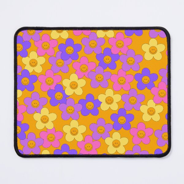 Item preview, Pink Smiley Flowers designed and sold by crookkeddesigns.