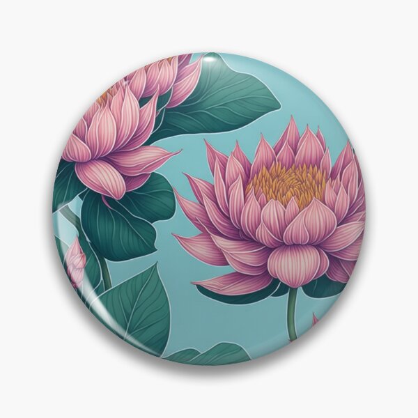 Item preview, Seamless Vietnamese Lotus flowers designed and sold by portokalis.