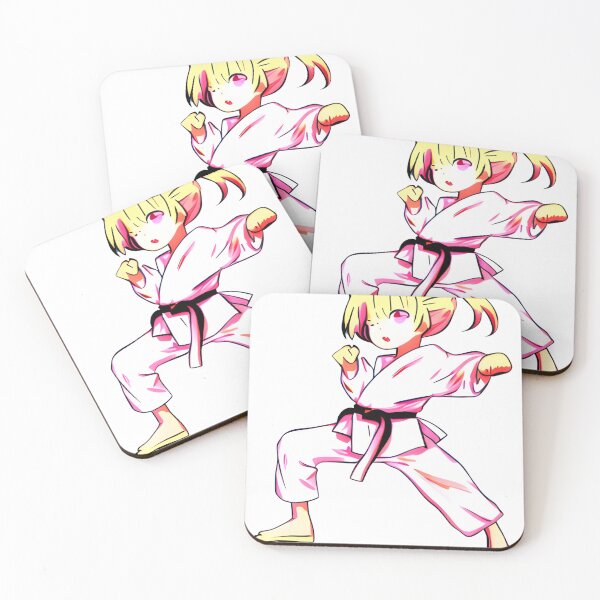 Item preview, Strike a Pose: Channel Your Inner Anime Heroine with This Karate Girl T-Shirt designed and sold by teespedia.