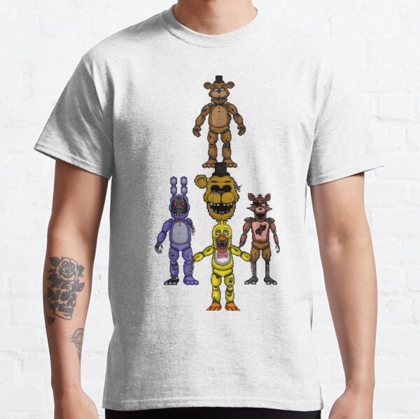Nightmare Animatronics Five Nights At Freddy's Amino 90s basic T shirt  NH5308