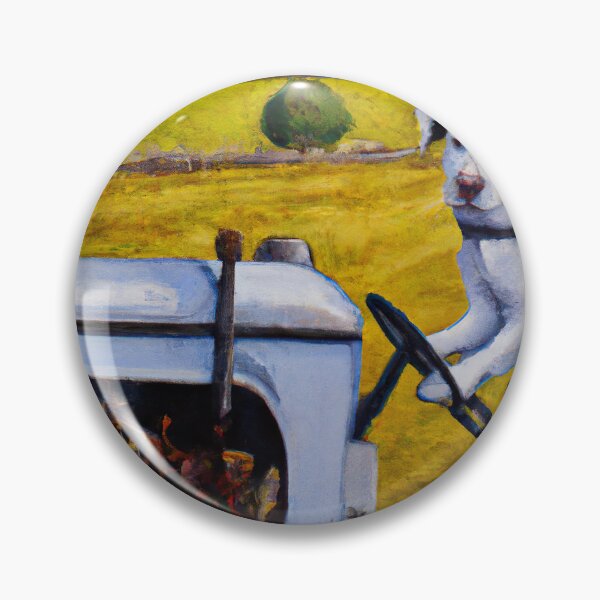 Item preview, Dog on a tractor 2 - Digital Wall Art designed and sold by Designs by Arbs.
