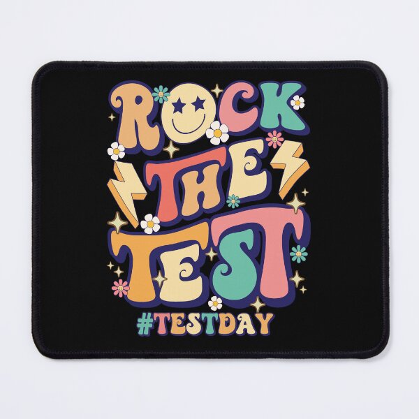 Item preview, Rock The Test Teacher Test Day Motivational Retro Groovy Testing Day designed and sold by ohmier.