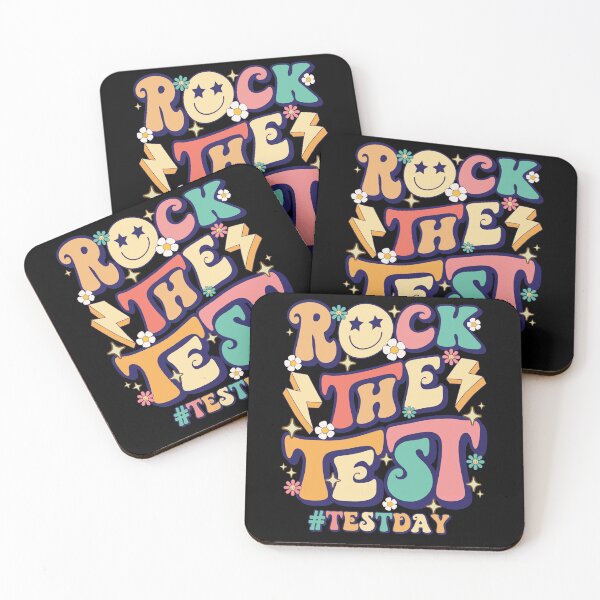 Item preview, Rock The Test Teacher Test Day Motivational Retro Groovy Testing Day designed and sold by ohmier.