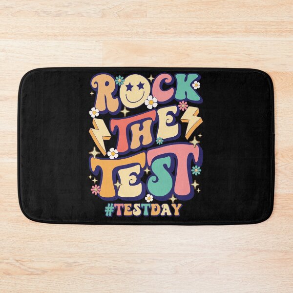 Item preview, Rock The Test Teacher Test Day Motivational Retro Groovy Testing Day designed and sold by ohmier.