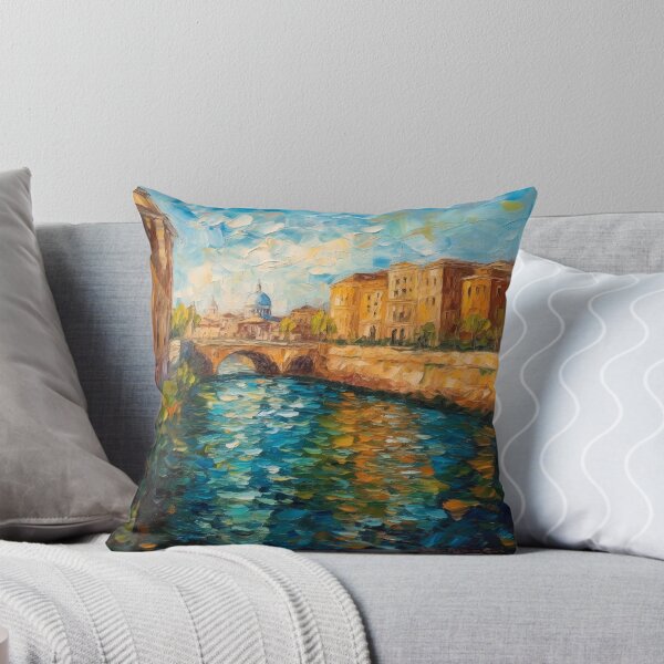 Item preview, Italian Typical Street | Knife palette oil painting style designed and sold by Sicilian-art.