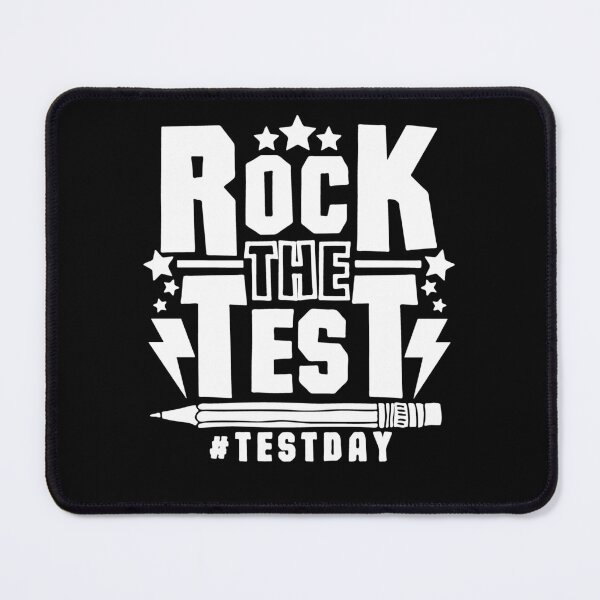 Item preview, Rock The Test Teacher Test Day Motivational Retro Testing Day designed and sold by ohmier.