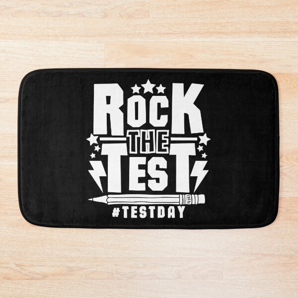 Item preview, Rock The Test Teacher Test Day Motivational Retro Testing Day designed and sold by ohmier.