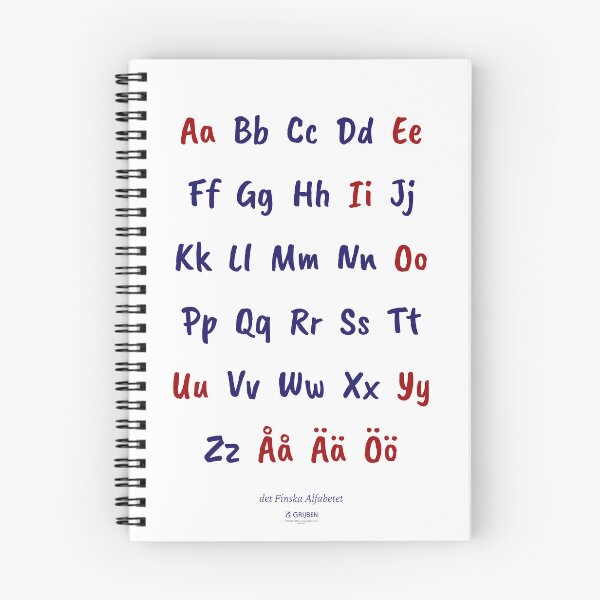 Item preview, The Finnish Alphabet designed and sold by Grijben.