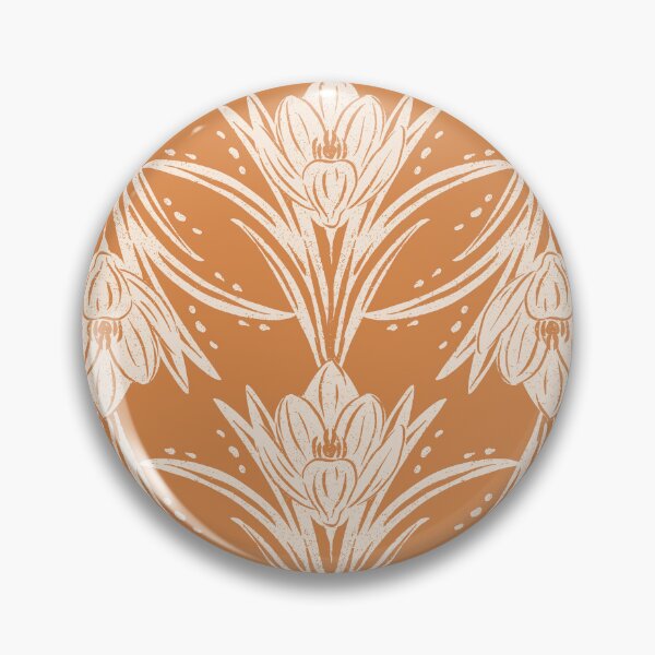 Item preview, Spring Crocus Floral - rust designed and sold by Abigail Bryan.