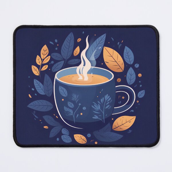 Item preview, cup of coffee with leaves designed and sold by SingularChan.
