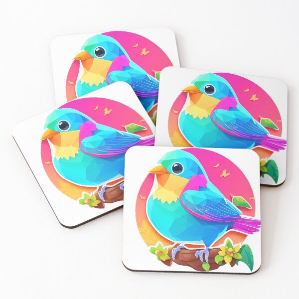Item preview, Rainbow chubi  bird designed and sold by VintageVib.