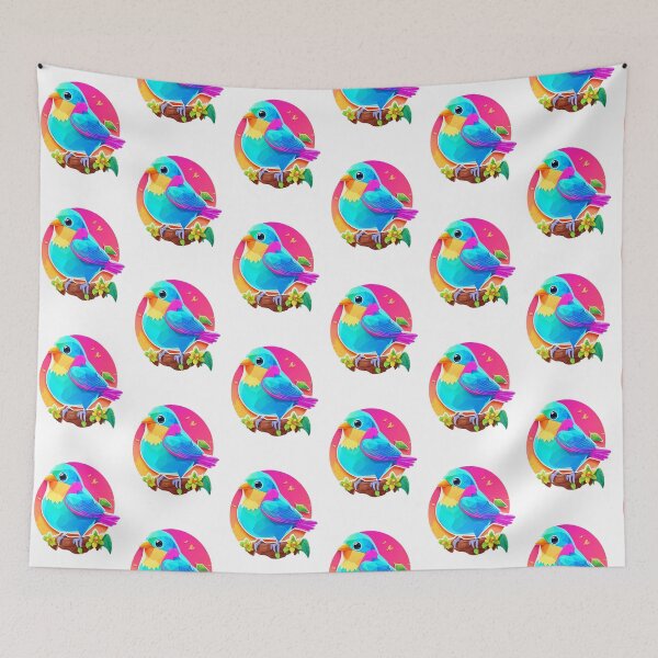 Item preview, Rainbow chubi  bird designed and sold by VintageVib.