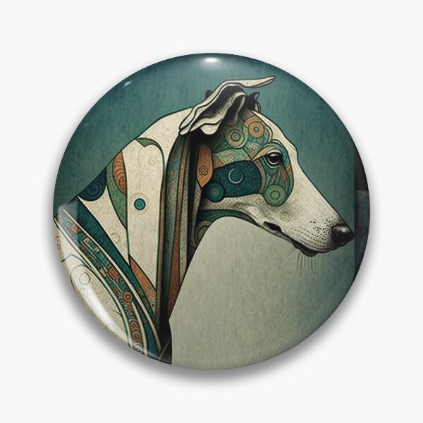 Item preview, Profile of Greyhound dog with artistic coloring  designed and sold by TheTrendsDesk.